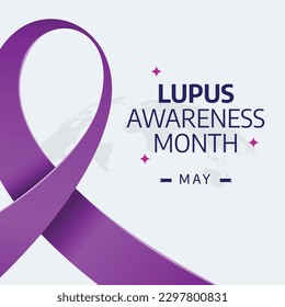 vector graphic of lupus awareness month good for lupus awareness month celebration. flat design. flyer design.flat illustration.