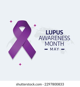 vector graphic of lupus awareness month good for lupus awareness month celebration. flat design. flyer design.flat illustration.