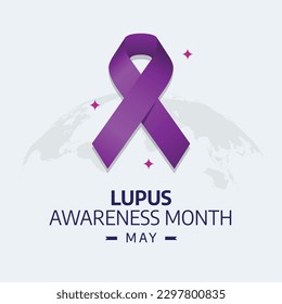 vector graphic of lupus awareness month good for lupus awareness month celebration. flat design. flyer design.flat illustration.