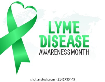 vector graphic of lyme disease awareness month good for lyme disease awareness month celebration. flat design. flyer design.flat illustration.
