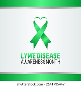 vector graphic of lyme disease awareness month good for lyme disease awareness month celebration. flat design. flyer design.flat illustration.