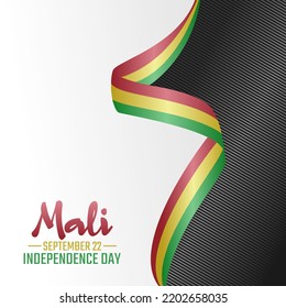 vector graphic of Mali independence day good for Mali independence day celebration. flat design. flyer design.flat illustration.