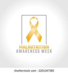 vector graphic of malnutrition awareness week good for malnutrition awareness week celebration. flat design. flyer design.flat illustration.