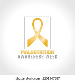 gráfico vectorial de la semana de concientización de la desnutrición, buena para la celebración de la semana de la toma de conciencia sobre la desnutrición. diseño plano. diseño de volante.ilustración plana.