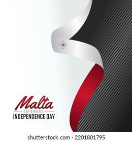 vector graphic of Malta independence day good for Malta independence day celebration. flat design. flyer design.flat illustration.