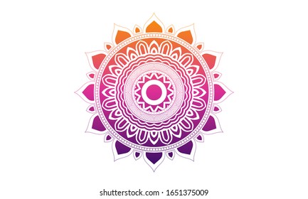 Gráfico vectorial de mandala. Apto para el diseño de embalaje de primera calidad, almohada, ropa, decoración y otro origen étnico