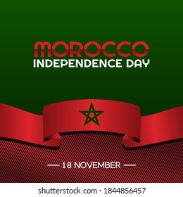 vector graphic of Marocco independence day good for Marocco independence day celebration. flat design. flyer design.flat illustration.