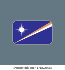 vector graphic of the marshall islands state flag