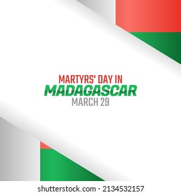 vector graphic of martyrs' day in Madagascar good for martyrs' day in Madagascar celebration. flat design. flyer design.flat illustration.