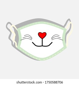vector graphic of mask. Perfect for mask design.