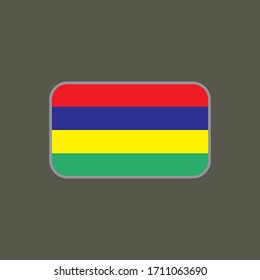 vector graphic of the mauritius state flag