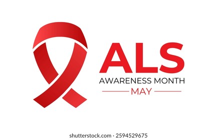 vector graphic of May is ALS Awareness Month, with the goal of raising awareness and driving research for the disease. Design for web banner, cards, prints, social media, poster, flyer and background 