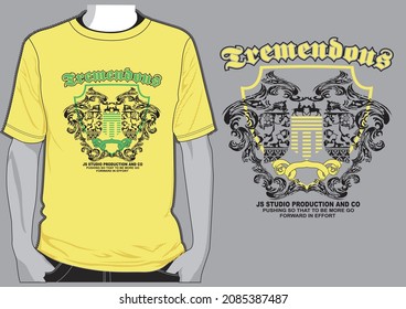 Vector Graphic mens dynamic t-shirt,typography,lettering design printing