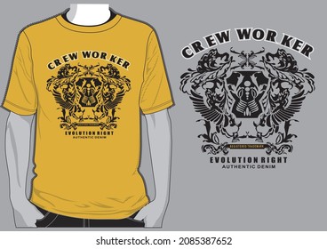 Vector Graphic mens dynamic t-shirt,typography,lettering design printing