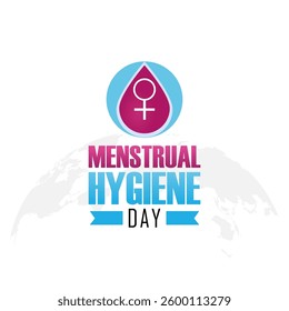 Vector graphic of Menstrual Hygiene Day for Menstrual Hygiene Day celebration.