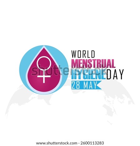 Vector graphic of Menstrual Hygiene Day for Menstrual Hygiene Day celebration.