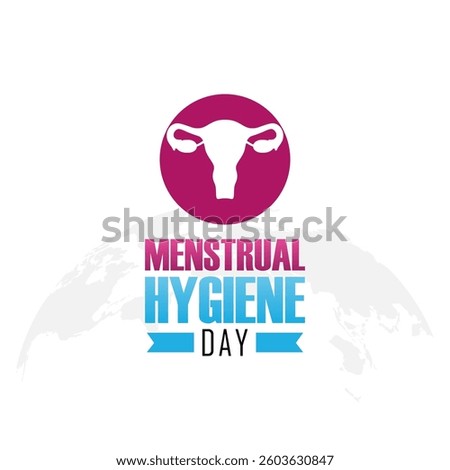 Vector graphic of Menstrual Hygiene Day for Menstrual Hygiene Day celebration.