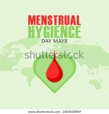 Vector graphic of Menstrual Hygiene Day ideal for Menstrual Hygiene Day celebration.