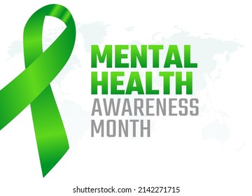 Vector Graphic Of Mental Health Awareness Month Good For Mental Health Awareness Month Celebration. Flat Design. Flyer Design.flat Illustration.