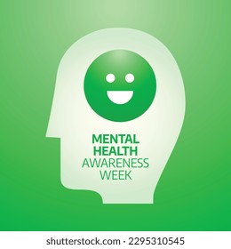 vector graphic of mental health awareness week good for mental health awareness week celebration. flat design. flyer design.flat illustration.