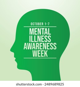vector graphic of Mental Illness Awareness Week ideal for Mental Illness Awareness Week celebration.
