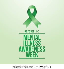 vector graphic of Mental Illness Awareness Week ideal for Mental Illness Awareness Week celebration.

