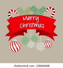 Vector graphic for merry Christmas.