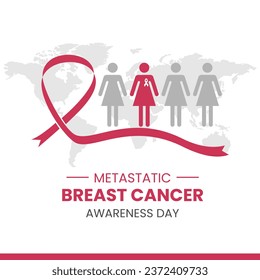 Vector Graphic of Metastatic Breast Cancer awareness day