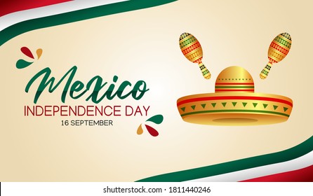 vector graphic of Mexico independence day good for Mexico independence day celebration. flat design. flyer design.flat illustration.