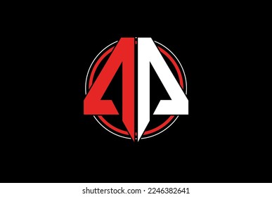 Vector graphic modern design font - symbol - alphabet - Letter P, P P.