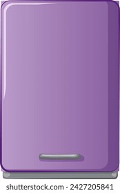 Vector gráfico de un refrigerador púrpura moderno