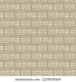 Vector graphic monochrome pattern with biscuits with cream. Outline drawing for Valentine's Day and Mother's Day. Collection for festive designer packaging, textiles, scrapbooking