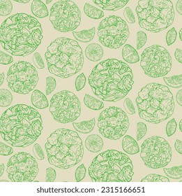 Vector graphic monochrome pattern with Ceviche - an ingredient in national cuisines. National Asian, Italian  Kitchen Contour Collection. Image for textiles, scrapbooking, restaurant menus 