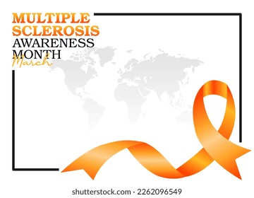 vector graphic of multiple sclerosis awareness month good for multiple sclerosis awareness month celebration. flat design. flyer design.flat illustration.