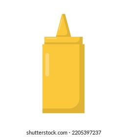Vector graphic of mustard. Ingredient illustration with flat design style. Suitable for content design assets