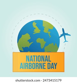 vector graphic of National Airborne Day ideal for National Airborne Day celebration.
