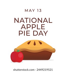 vector graphic of National Apple Pie Day ideal for National Apple Pie Day celebration.