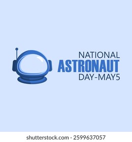 Vector graphic of National Astronaut Day ideal for National Astronaut Day celebration.