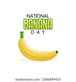 vector graphic of national banana day for national banana day celebration.