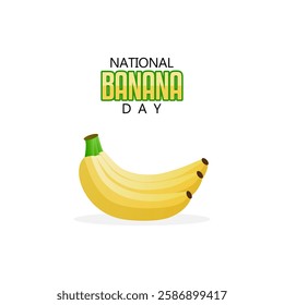 vector graphic of national banana day for national banana day celebration.
