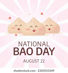 vector graphic of National Bao Day good for National Bao Day celebration. flat design. flyer design.flat illustration.