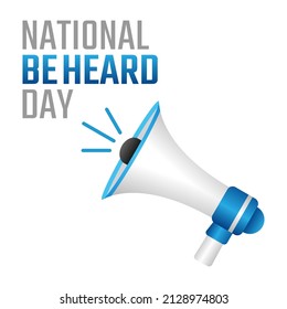 vector graphic of national be heard day good for national be heard day celebration. flat design. flyer design.flat illustration.
