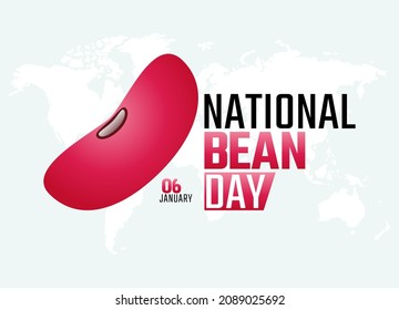 vector graphic of national bean day good for national bean day celebration. flat design. flyer design.flat illustration.