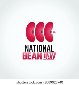 vector graphic of national bean day good for national bean day celebration. flat design. flyer design.flat illustration.