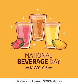 vector graphic of national beverage day good for national beverage day celebration. flat design. flyer design.flat illustration.