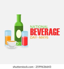 Vector graphic of National Beverage Day ideal for National Beverage Day celebration.