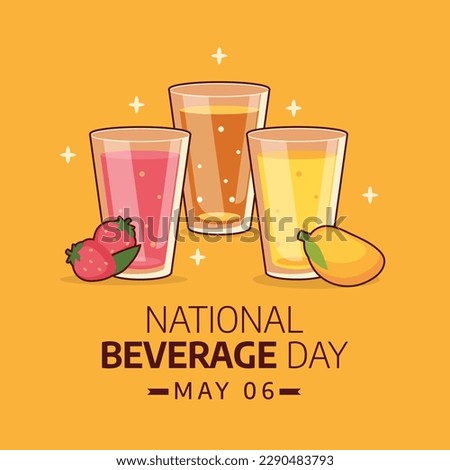vector graphic of national beverage day good for national beverage day celebration. flat design. flyer design.flat illustration.