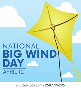vector graphic of National Big Wind Day ideal for National Big Wind Day celebration.