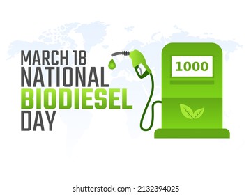 vector graphic of national biodiesel day good for national biodiesel day celebration. flat design. flyer design.flat illustration.