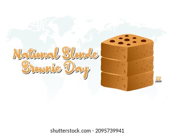 gráfico vectorial del día de la brownie rubia nacional bueno para la celebración del día de la brownie rubia nacional. diseño plano. diseño de volante.ilustración plana.	